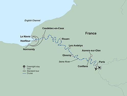 La Belle Seine featuring Paris and Normandy